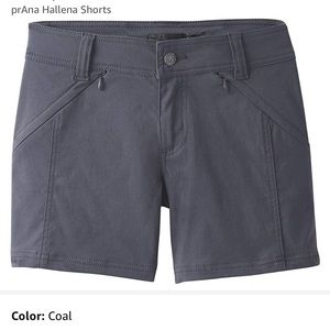 Prana Hallena shorts in coal size 4